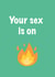 sex is on fire kings of leon Valentines Day Card 41094 created by NaughtyOctopus