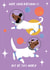 dogs animals Birthday Card 16574 created by Poppy Jane Prints