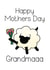 Cute Mothers Day Card - Grandma - Sheep - Happy Mothers Day Grandmaaa created by Bev O'Connor || @oconnordesign