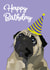 pug love Birthday Card 20882 created by @annaelizabethdesigns