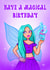 fairy magic Birthday Card 21852 created by Grace Mutton
