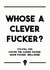 Who's the clever one rude card created by Dark Heart Cards