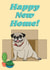 Cute Pug New Home Card - Dog In A Box - Happy New Home created by The Queer Store