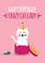 crazy cat lady mouse Birthday Card 12880 created by Blush & Blossom