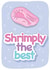 simply the best shrimply the best Thank You Card 15941 created by Squiggle Scribble