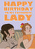 favourite lady Birthday Card 17247 created by Drawgina