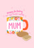Pretty & Cute Cuppa Tea Birthday Card For Mum - Tea & Biscuits - Most Lovely Mum created by Charley Muttitt