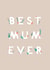 Cute Mothers Day Card - Mum - Best Mum Ever created by Charley Muttitt