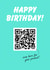 Rickroll Birthday Card (Rick Astley QR Code) created by SJS Designs
