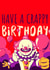 clown scary clown Birthday Card 45475 created by Daft Cards