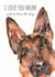 German Shepherd Mothers Day Card 1611 created by Jo Scott Art