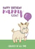 Funny Goat Birthday Card for Nanny created by Bev O'Connor || @oconnordesign