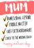 mum list Mothers Day Card 44326 created by KokoandDoo