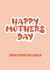 Mothers day happy mothers day Card 36044 created by Splodge Designs