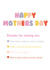 mother mum  Mothers Day Card 12857 created by Splodge Designs