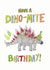 dino dinosaur Birthday Card 17865 created by Life's Little Doodles