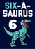 dinosaur six Birthday Card 21649 created by Evezee