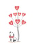 puppy dog Anniversary Card 8351 created by Dotty Dog Art