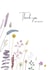 wild flowers flowers Thank You Card 11824 created by Evie Garnett Designs