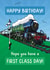 Vintage steam train Birthday card created by Evie Garnett Designs