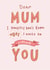 without you mum Mothers Day Card 43527 created by Jen Roffe