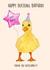 duck animal Birthday Card 20825 created by Poppy & Mabel