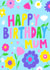 Mum's Funky Flowers Birthday Card created by Dale Simpson