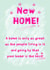 Cute Typography New Home Card - A Home Is Only Great As The People Living In it - Your Home Is The Best created by Art Thunderclap