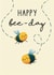 Happy bee Birthday Card 21527 created by Sophie Kent Illustration