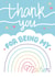 Thank You For Being My Mother - Mother's Day - Birthday - Rainbow Clouds created by Grace Wright