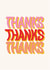 groovy thanks thanks thanks Thank You Card 21934 created by Rose Elliott