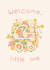 Flower Bouquet New Baby Birth card created by Kit Nordhausen