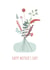 Flowers vase Mothers Day Card 11829 created by Evie Garnett Designs