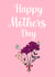 modern flowers Mothers Day Card 21953 created by Katie Webb