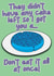 rude blue waffle Birthday Card 21077 created by Comic Cards