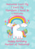 unicorn animal Birthday Card 20746 created by Crystal Star Gift Shop