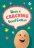 Cracking good Easter seasonal Easter egg card created by The Typecast Gallery
