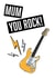 rock and roll music Mothers Day Card 41498 created by Maisie Bowes