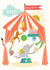 circus circus tent Birthday Card 21502 created by DOTS + STRIPES