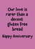 gluten free gluten Anniversary Card 15652 created by size3art