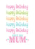 Happy Birthday Mum I love You created by Jay Design