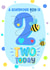 Two today - cute fun bright 2nd Happy Birthday card - for that gorgeous little boy. created by Little Cat Creates