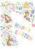 rabbits flowers Easter Card 16558 created by Kate Garrett