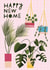 Pretty Trendy House Plants New Home Card - Cheese Plant - Happy New Home created by @AimeeStevens.Design