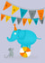elephant mouse Birthday Card 21924 created by @oubergine