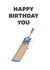 cricket bat bat Birthday Card 14578 created by GoingGoingGoneStudio