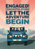 Congratulations on your engagement -  classic Land Rover card created by The Typecast Gallery