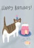 Happy Birthday funny cat card created by Jules on Paper