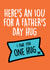 miss you iou Father's Day Card 31097 created by Thirty Mussels