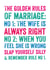 The Golden rules of marriage - Funny Wedding or Anniversary card created by Do You Punctuate?